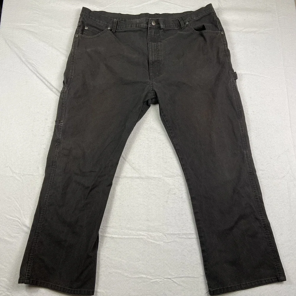 Dickies Carpenter Jeans Mens 44x30 Black Relaxed Fit Straight Leg‎ Over Boot
